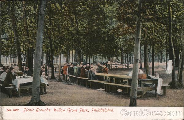 Picnic Grounds, Willow Grove Park Philadelphia Pennsylvania
