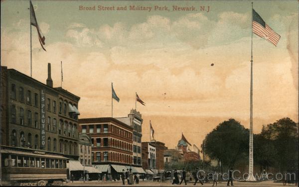 Broad Street and Military Park Newark New Jersey