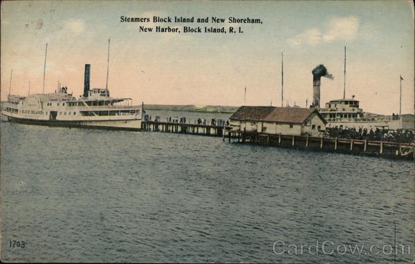 Steamers Block Island and New Shoreham, New Harbor Rhode Island