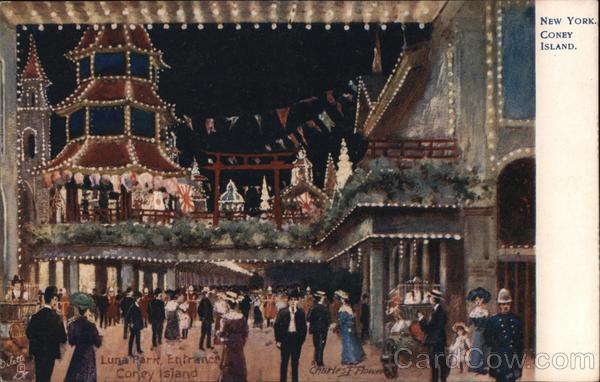 Luna Park Entrance Coney Island New York