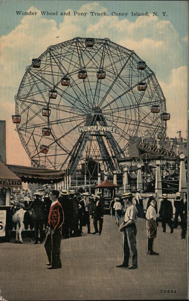Wonder Wheel and Pony Track Coney Island New York