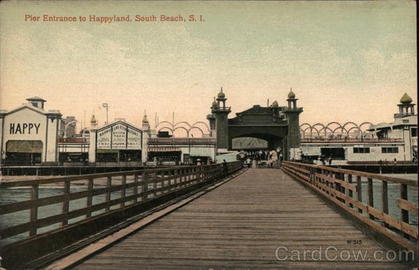 Pier Entrance to Happyland, South Beach Staten Island New York