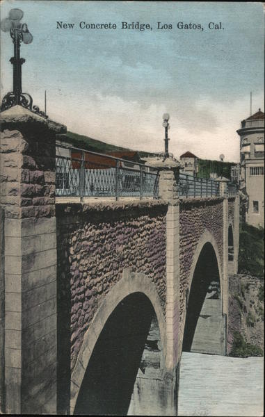 New Concrete Bridge Los Gatos California