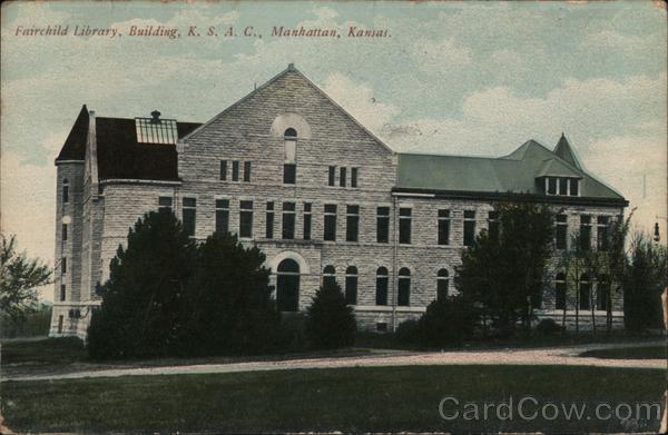 Fairchild Library, Building, K.S.A.C. Manhattan Kansas