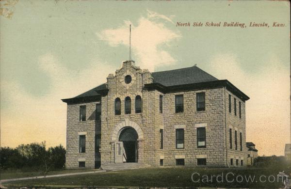 North Side School Building Lincoln Kansas