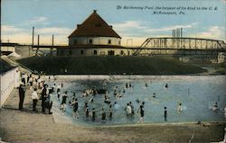 The Swimming Pool, The Largest of Its Kind in the U.S. Postcard