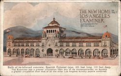 The New Home of the Los Angeles Examiner Postcard