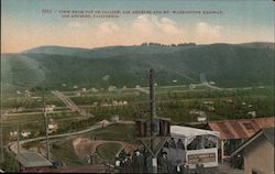 View from Top of Incline, Los Angeles and Mt. Washington Railway Postcard