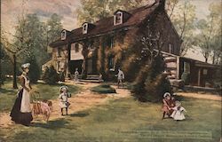 The Old Baratram Mansion and Botanical Gardens Philadelphia, PA Postcard Postcard Postcard