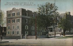 Home for Veteran and Wife G.A.R., 63rd and Callowhill Sts. Postcard