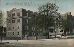 Home for Veteran and Wife G.A.R., 63rd and Callowhill Sts. Philadelphia, PA Postcard Postcard Postcard