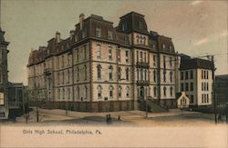 Girls High School Postcard