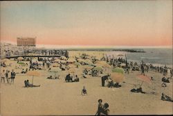 On the Sand at Asbury Park Postcard