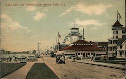 Lake Ave., and Wesley Lake Postcard