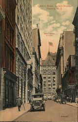 Clinton Street, Toward Broad, Public Service Building Postcard