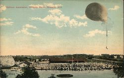 Balloon Ascension, Hillside Park Postcard