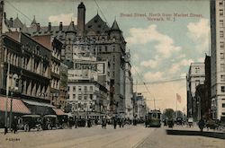 Broad Street, North from Market Street Postcard