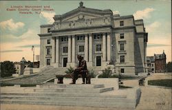 Lincoln Monument and Essex County Court House Postcard