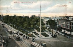 Military Park Postcard