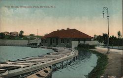 Boat House, Weequahic Park Newark, NJ Postcard Postcard Postcard