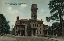 Old Sheffield Hall, Yale University Postcard