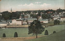 View From Hill of Stafford Springs Postcard