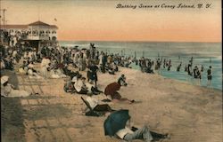 Bathing Scene Postcard