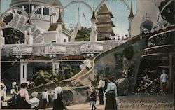 The Helter Skelter Slide, Luna Park Coney Island, NY Postcard Postcard Postcard