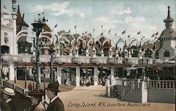 Luna Park Restaurant Postcard