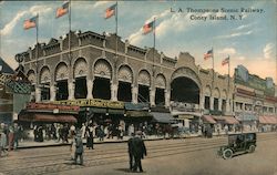 L.A. Thompsons Scenic Railway Postcard