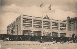 National Bathing Pavilion from the Beach Postcard