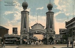 Entrance to Ocean Parkway Postcard