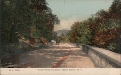 River Road to Dock Postcard