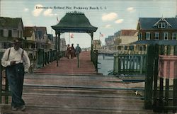 Entrance to Holland Pier Postcard