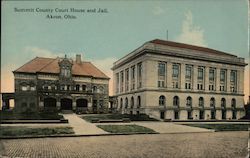 Summit County Court House and Jail Akron, OH Postcard Postcard Postcard