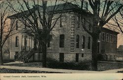 Grant County Jail Lancaster, WI Postcard Postcard Postcard