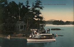 Cove Island on Lake Memphremagog Postcard