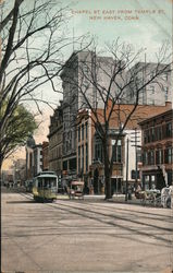 Chapel St. East From Temple Street New Haven, CT Postcard Postcard Postcard