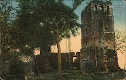 Ruins of Cathedral at Old Panama Postcard