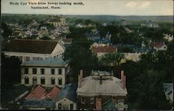 Birds Eye View from Tower Looking North Nantucket, MA Postcard Postcard Postcard