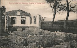 Ruins of Old Fort Crawford Postcard