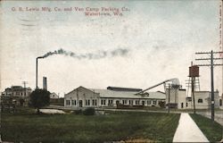 G. B. Lewis Mfg. Co. and Van Camp Packing Co. Watertown, WI Postcard Postcard Postcard