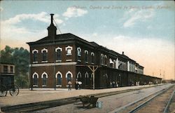 Atchison, Topeka, and Santa Fe Depot Kansas Postcard Postcard Postcard