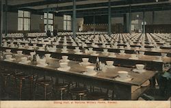 Dining Hall, National Military Home Postcard