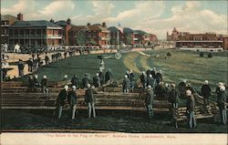The Salute to the Flag or Retreat, Soldiers' Home Postcard
