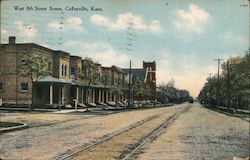 West 8th Street Scene Postcard