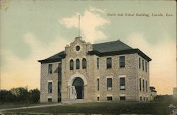 North Side School Building Lincoln, KS Postcard Postcard Postcard