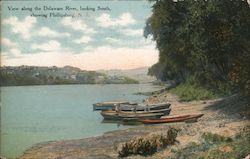 View Along the Delaware River, Looking South Postcard