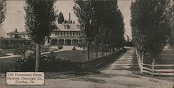 Old Homestead Farm, Hershey Chocolate Co. Postcard