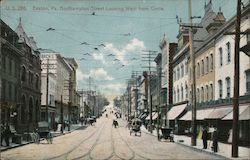 Northampton Street Looking West from Circle Postcard